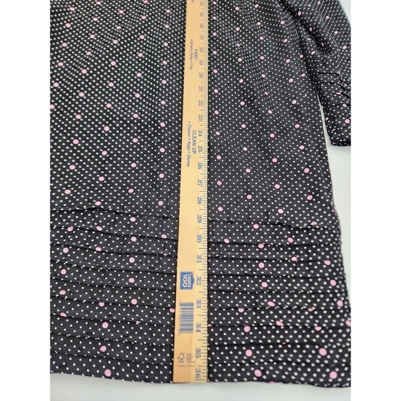 Saks Fifth Avenue David Hayes Silk Polka Dot Midi Vintage Dress Size 8 - Picture 12 of 14